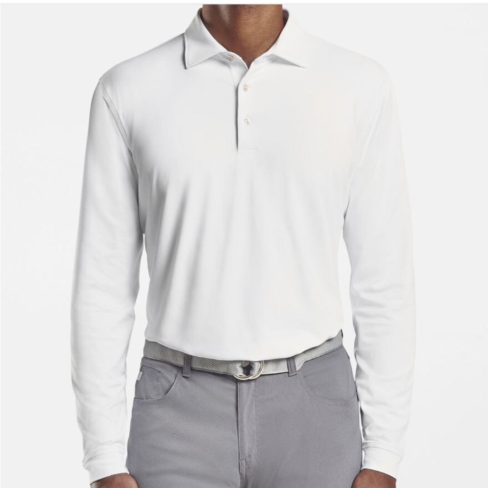 Peter Millar Lyons Performance Long-Sleeve Polo